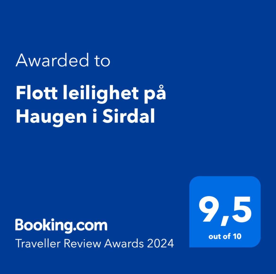 Flott Leilighet Pa Haugen I Sirdal Tjorhom Exteriér fotografie